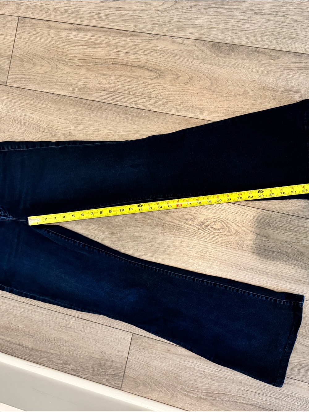 MOTHER Black Flared Jeans - Dark Wash Boot Leg